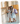 Två unga flickor som står i en skolhall med ryggsäckar och tittar tillsammans på den ena flickans smartklocka.