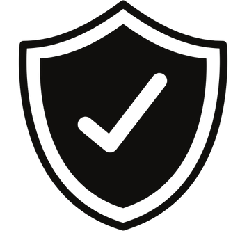 svart garanti logo