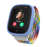 Blå X6Play smartklocka i for barn med elastisk regnbåge armband
