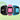 XGO3 djungle GPS klocka for barn i fargen blåå, rosa og svart. 