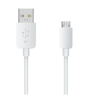 Xgo3 lader kabel i vit med USB port