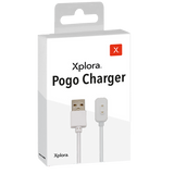Ladda din Xplora XGO3 snabbt och säkert med vår magnetiska pogo-laddare. Den klickar enkelt på plats med magnetkontakt