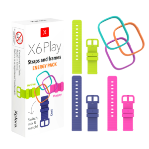 Accessoarer till X6Play, klockarmband i energy paketet